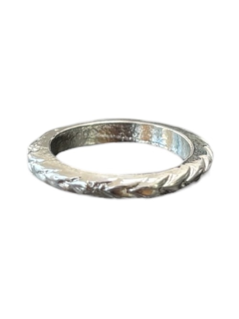 Vintage Antigen Silver Band Eternity Minimalist Infinity Luxe Neutral Coquette - Picture 7 of 8